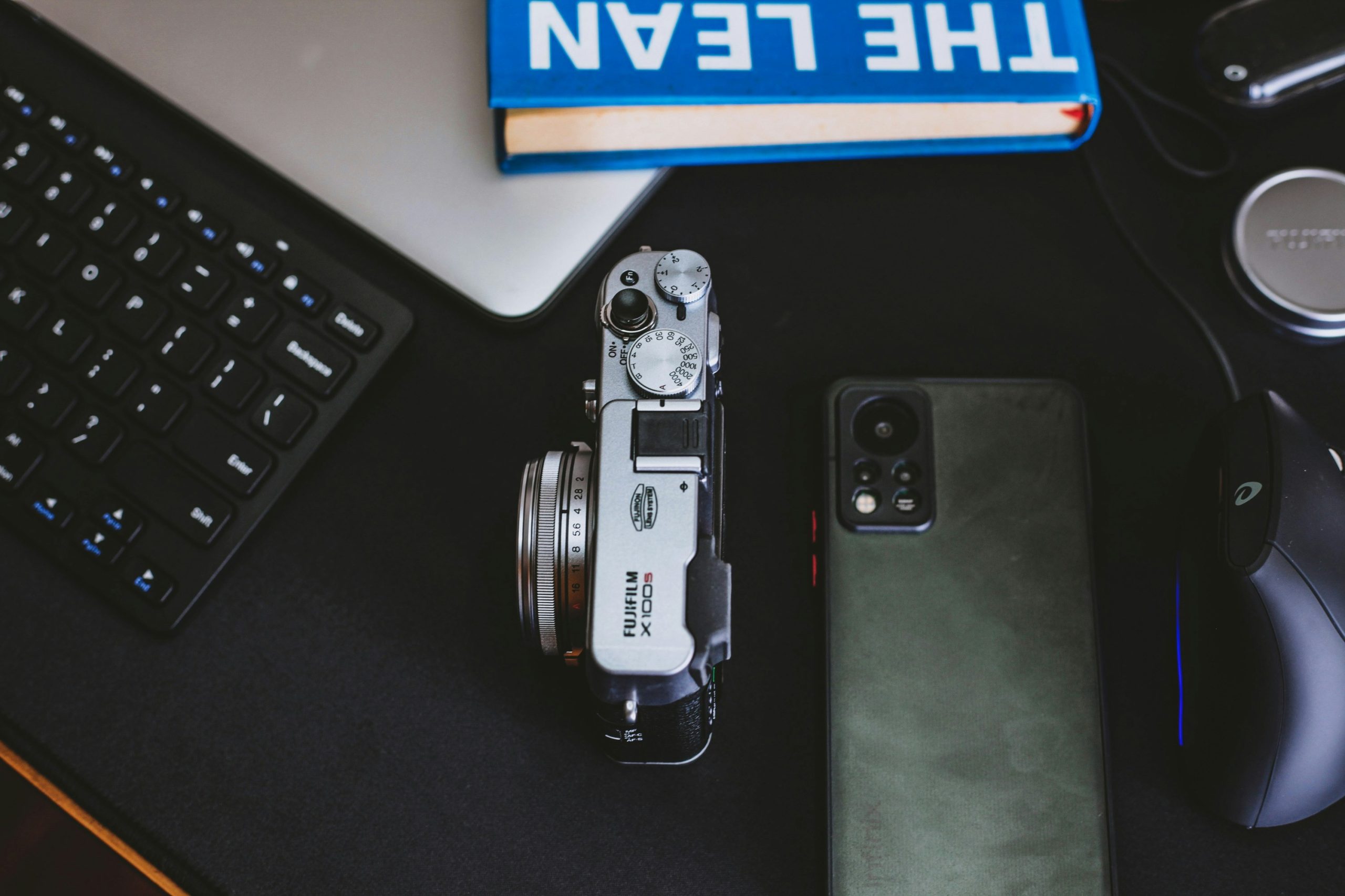 focused woman using smartphone